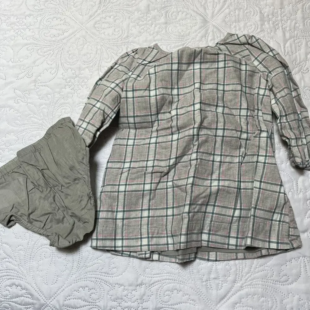 Gap Plaid Long Sleeve Dress Size 12-18m